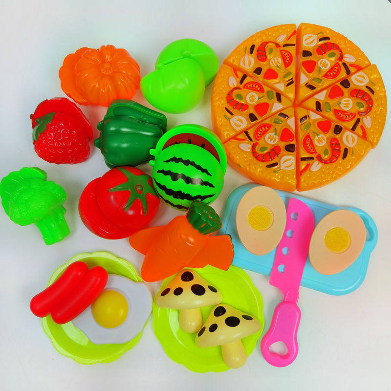 Cutting Fruits and Vegetables Cutting Music Simulation Boys and Girls Early Teaching Baby 36-year-old Children's Educational Toys Play House Stoves