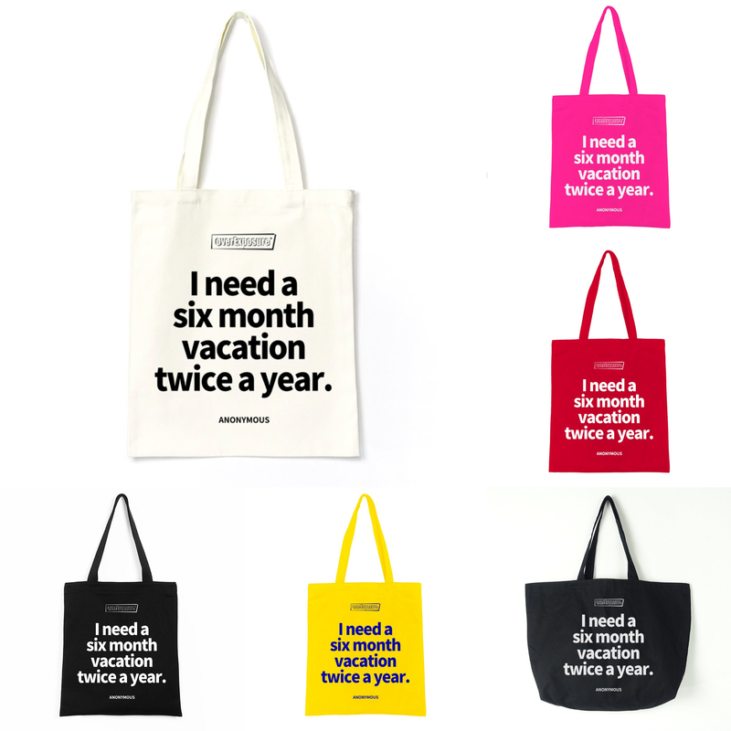 I Need a Six-Month Vacation, I Don'T Want to Go to Work, English Humor, Canvas Bag, Shoulder Bag, Commuting