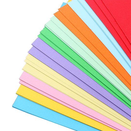 Folding Drawing Multi-Purpose Materials, 50 Sheets of Colorful Large Cardstock, 100 Sheets of Extra-Large Paper for Cutting