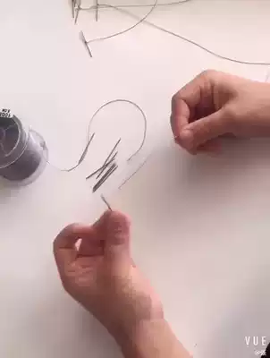 Fishing turtle crochet double-pointed two-point needle hanging the King eight off the old turtle eel field hook tie the line set artifact