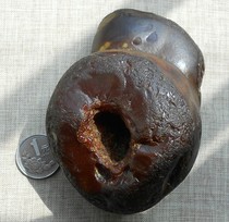 Madagascar water washed agate rough stone to play with---Elephant old cotton shoes---29