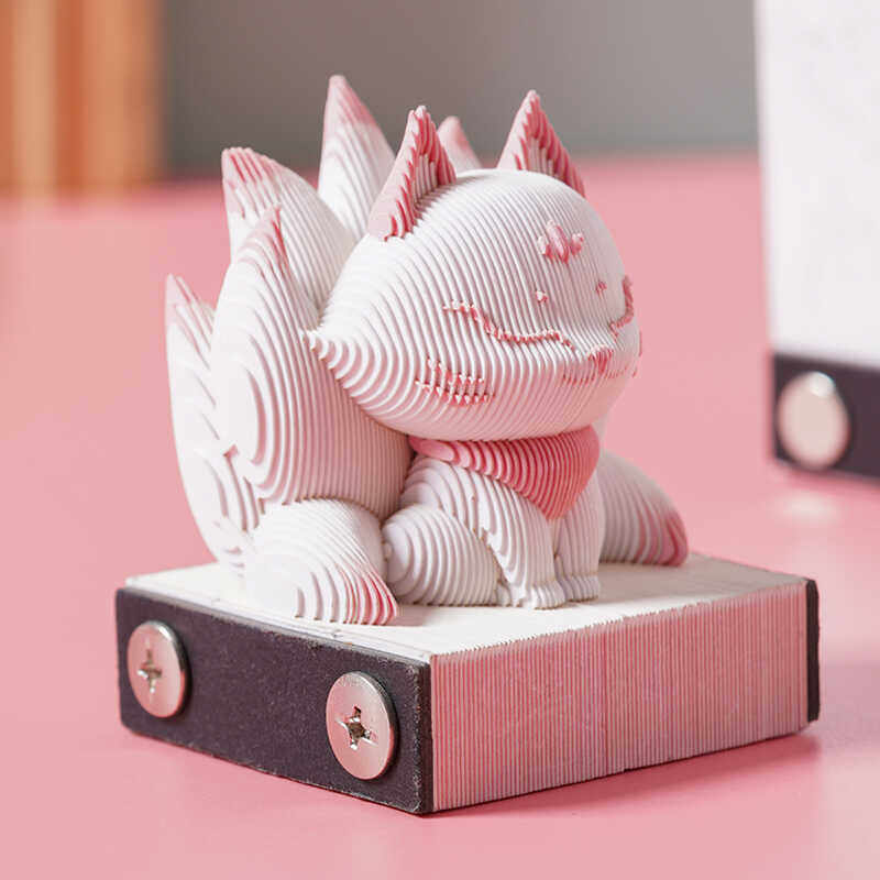 3d立体纸雕便签日历手撕可爱稀奇古怪生日小礼物女孩解压玩具摆件