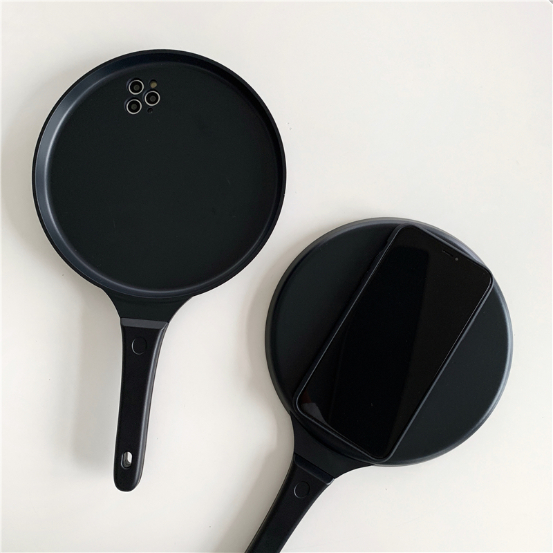 Yu Shuxin Style Frying Pan iPhone 16 Pro Max Quirky 17 Pro Max Apple 16 Compatible Phone Case 15 Pro Max Unique 14 Funny 13 Prank Couple 15 Plus Niche Popular