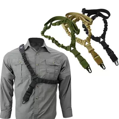 Outdoor multi-function underarm universal nylon tactical accessories Baby bag quick-release shoulder strap Lanyard Single point oblique span lanyard