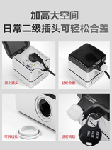 Heightened C box with lock in the west library exposed waterproof socket leakage protection electric vehicle guide rail type 63a switch rainproof open outdoor