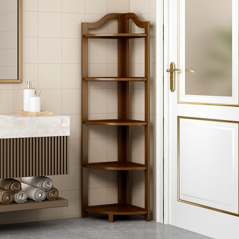 Corner Shelving Ground Floor Multilayer Triangle Wall Corner Shelf Home Dressing Room Balcony Triangle containing shelving