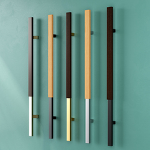 Modern thickened stainless steel solid wood door handle gold black glass door handle hotel box conference room handle