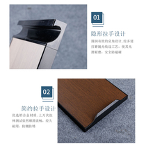 Customized kitchen all-aluminum cabinet door panels crystal steel doors shoe cabinets bathroom cabinets wall cabinet doors framed stove doors