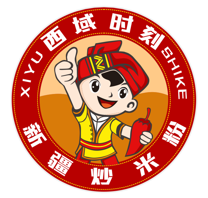 新疆炒米粉食材超市的LOGO