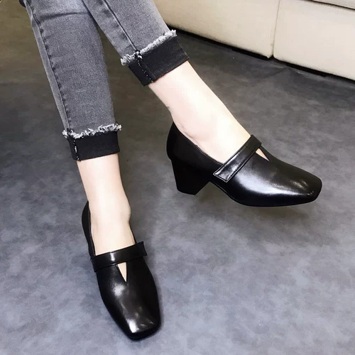 Туфли, обувь на высоком каблуке для кожаной обуви, 2019 года, европейский стиль, из натуральной кожи