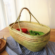 Handmade bamboo basket Portable vegetable basket Bamboo basket Egg basket Fruit storage bamboo basket Bamboo woven bamboo fine bamboo basket