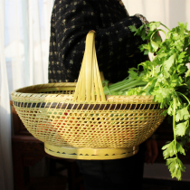 Fine woven basket Boutique shopping basket storage basket Bamboo woven bamboo basket Bamboo basket Bamboo basket Classical bamboo products storage basket