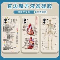 Medical Class Cell Phone Shell Suitable for Xiaomi 11ultra Middle Medical Students 11Pro Drug Name Private Medical Nurses Clinical Numerical Right Edge 11 Youth to Revered Version Magic Square Silicone Full Package Soft Cover