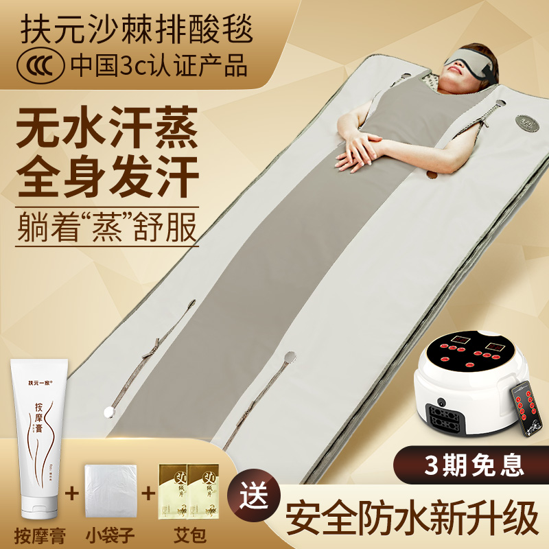 富源発汗蒸し家庭用酸除去ブランケットシーバックソーン解毒発汗蒸しバッグ全身除湿電気マッサージ機スチームサウナ