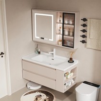 Modern minimalist ceramic integrated basin Baths cabinet Composition Handwashing washbasin Bathroom Suit Toilet Wash and toiletries