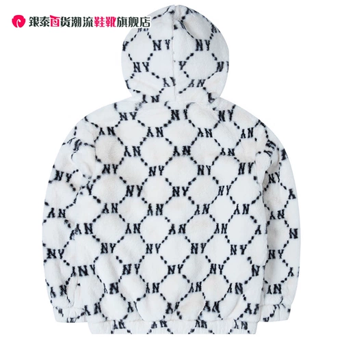 MLB, белая осенняя куртка подходит для мужчин и женщин, комплект для отдыха с молнией, оверсайз