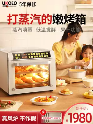 UKOEO T38 blast stove oven with steam household baking small multifunctional smart electric oven hot air circulation