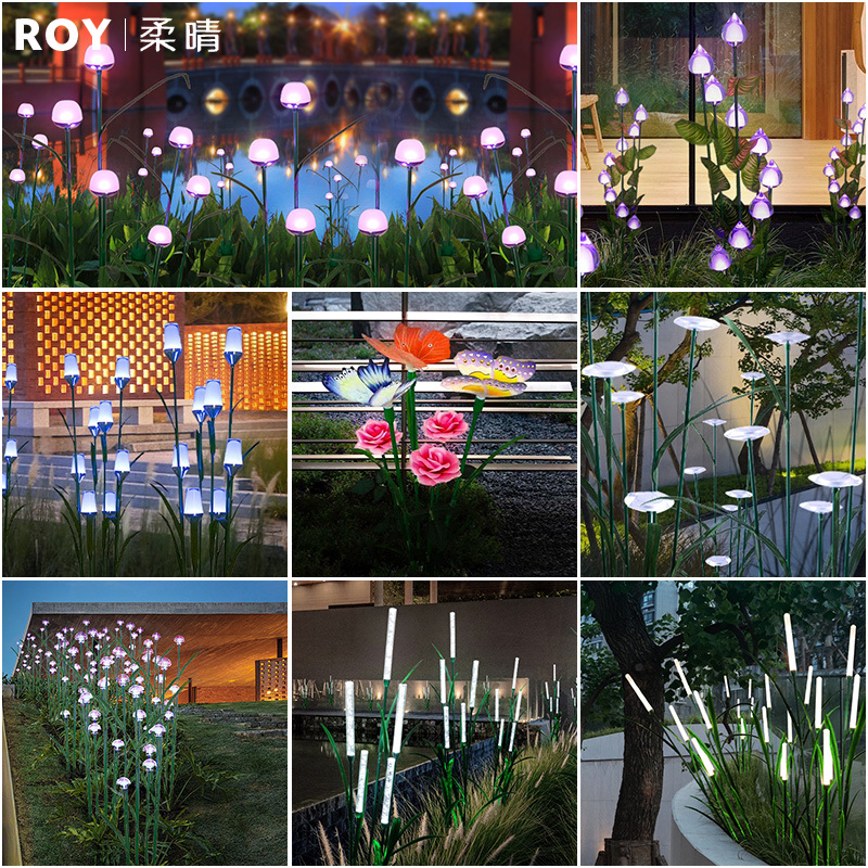 Luminous Reed Lights Garden Lights Outdoor Lawn Lights Meichen Arrangement Decorative Lights Landscape Lighting Insert Ground Lights Garden Lights