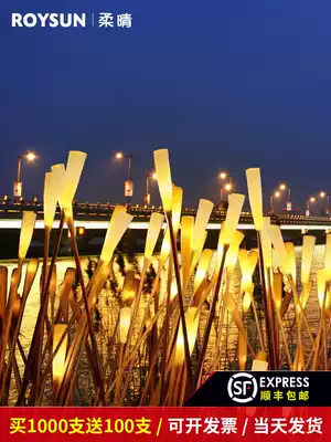 LED simulation candle Reed lamp outdoor waterproof Matt bar landscape Decoration lamp scenic area brightened courtyard lawn lamp
