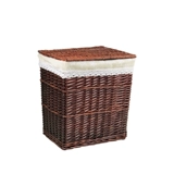 Корзина с грязной одеждой с крышкой, семейная крупная корзина для хранения соломенной корзины Hot Pot Shop Floor -Корзина для одежды в северной