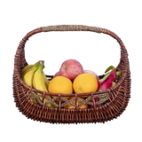 Willow Woven Fruit Basket Baske Baske Corpe Castable Baskate Corpage Caskating Baskated Bask Baske Basket Lotion Flower Basket