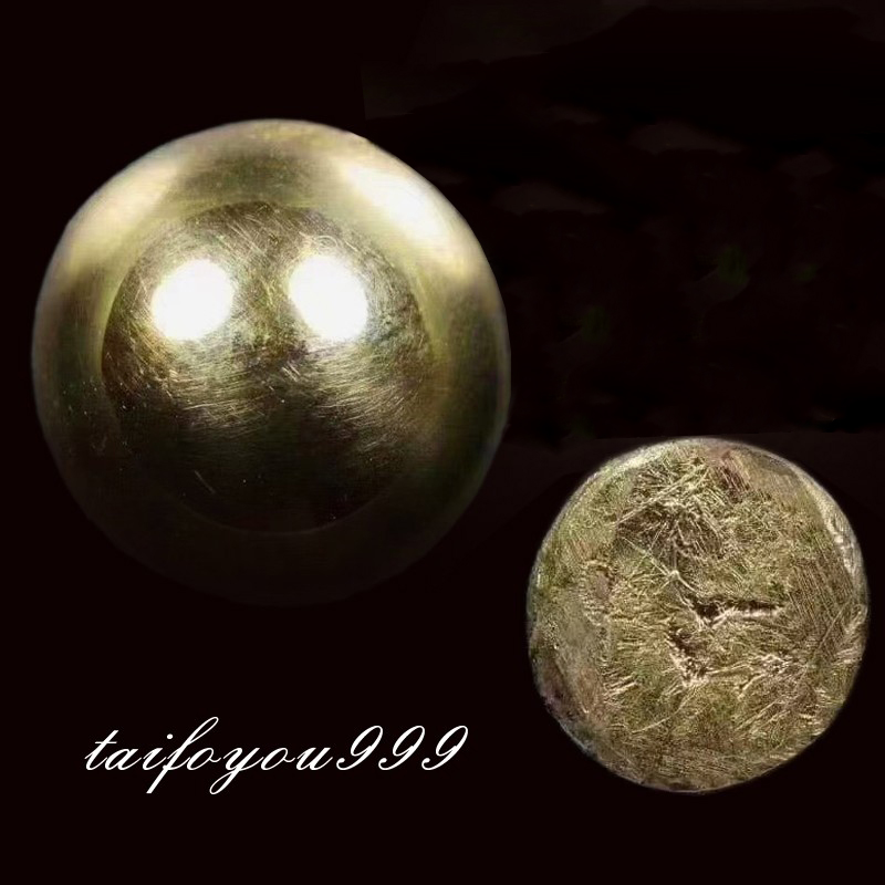 Thailand's Buddhist Genuine Pint Dragon Lady History Olympic Gold Pearl Pendant Handout Gold Shell Single Hung 3-hung