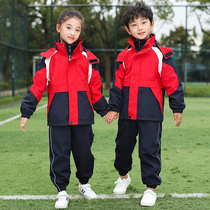 Childrens Charge Clothing Clothing Clothes Three-in-one Demovable Kindergarden Clothes for Three-Piece Primary School Clothes