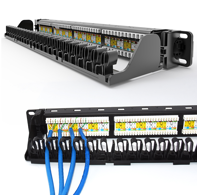 RJ45网络转接头 六类网络模块直通插座