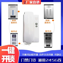 Building Road talkback doorbell Telephone open door entry door control unit Home doorbell Buildings Access door Access Telephone room