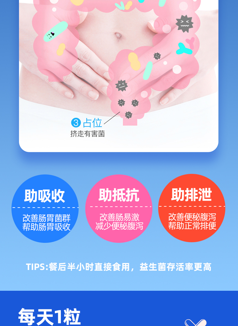 加拿大进口 SN益生菌 30粒 8种菌株配方 调理肠胃 图12
