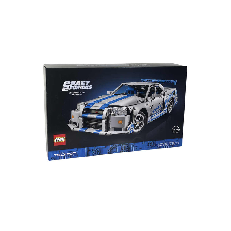 Lego 42210 Fast & Furious Nissan Skyline Gt-R (R34) Building Block Toy Mechanical Set