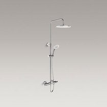 Leo K-97821T-9-CP household shower constant temperature three-outlet shower column shower faucet set