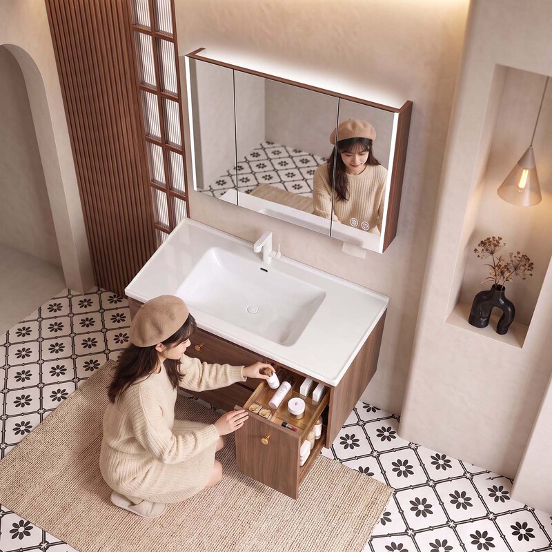 Ceramic Integrated Basin Pull-Out Basket Bathroom Cabinet Washbasin Vanity Cabinet Washbasin Cabinet Combination Ceramic Integrated Basin Pull-Out Basket Bathroom Cabinet Washbasin Vanity Cabinet Washbasin Cabinet Combination