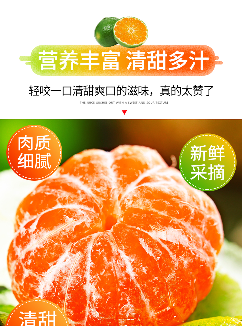 宜昌 新鲜当季无籽蜜桔 9斤 图2