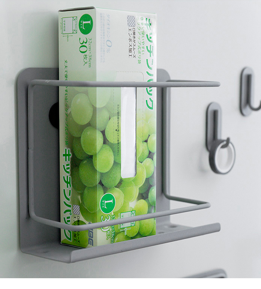 Cloud life refrigerator magnetic suction side wall hanging shelf kitchen storage refrigerator paste Nordic Japanese hook set