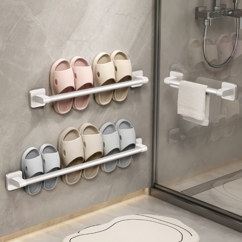 Bathroom slippers rack free of punching toilet shoes Toilet Shoes Containing shelving shelving shelving shelving shelving-Taobao-Taobao