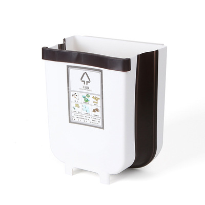 厨房壁挂式折叠垃圾桶送垃圾袋