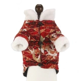 Новогодняя праздничная одежда с большой собакой осень и зимнее платье Два казахо -аляска средняя большие собаки зимние домашние животные