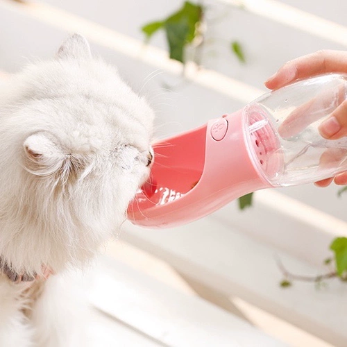 Домашние собаки из водяного чашки Портативный диспенсер для питья бутылки с водой, сопровождающие чайник ходьба для собак