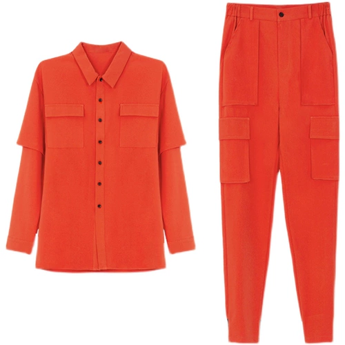 Комбинезон, оранжевая униформа медсестры, делается под заказ, с печатью вашего логотипа