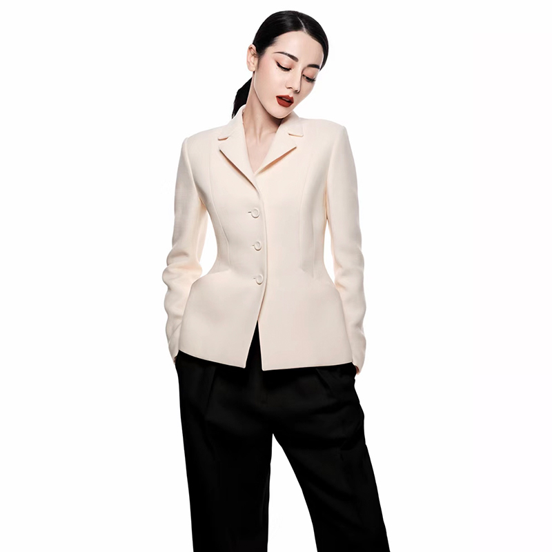 Dilraba Style Blazer for Women 2026 Spring and Autumn New Style Lapel Single-Breasted Slim Fit Suit