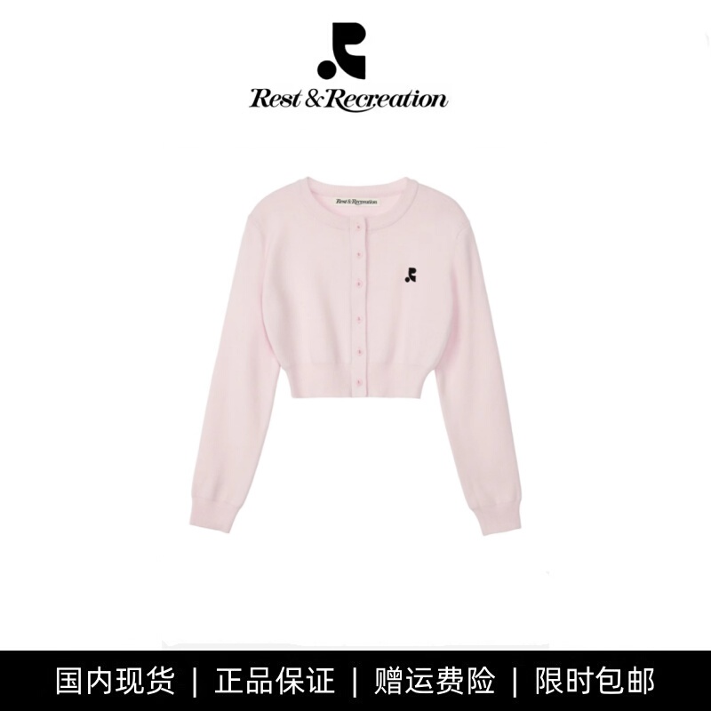 Authentic Korean Brand Restandrecreation Zhao Lusi and Yang Mi Same Style Rr Knitted Cardigan Short Jacket