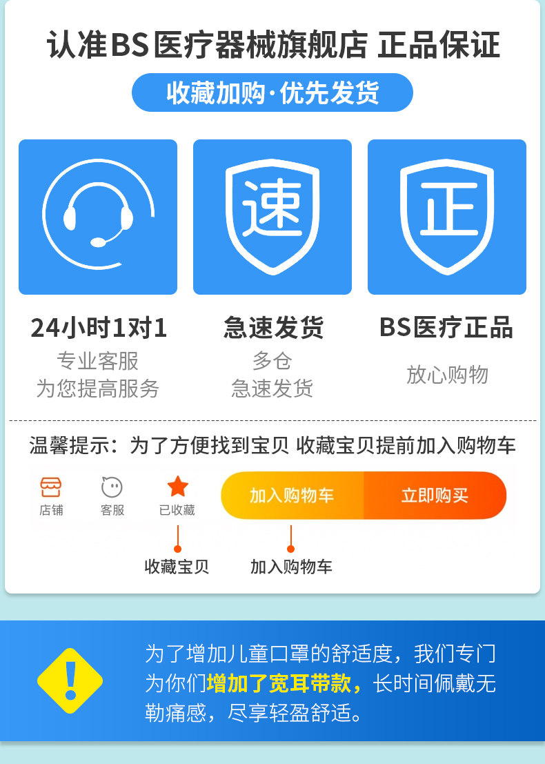 儿童医用口罩 1-12岁 高品质印花口罩1 50只装 图1