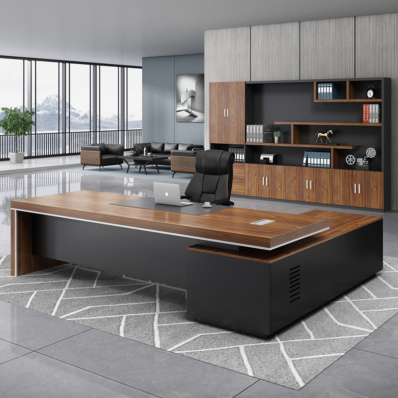 Boss desk single desk simple modern executive desk office desk supervisor manager desk chair combination