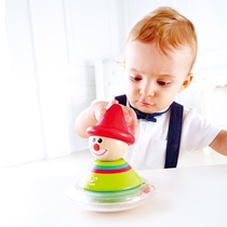 Germany Hape clown tumbler layered jenga 1-2 year old baby infants and children educational toys wooden