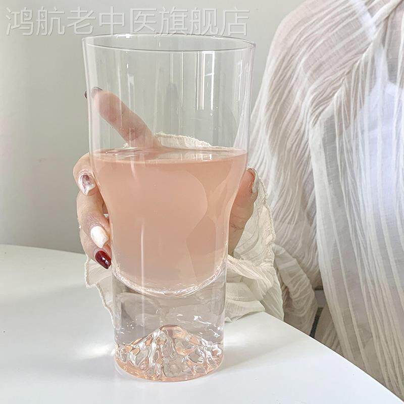 Mountain Fuji glass in wind beer cup large capacity soda bubble water cup high value iceberg cup