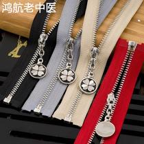 No. 3 metal bonus zipper for autumn outerwear detachable zipper silver copper tooth puller culottes with extended zipper