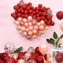 Wedding Wedding Balloons Thickened Wedding House Arrangement Net Red Balloons Sue White Opening Wedding Celebration Party Scene Decoration