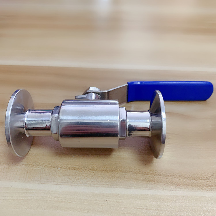 304 stainless steel sanitary grade quick-loading ball valve 316L food-grade straight-through clamp type quick-opening quick-connecting valve