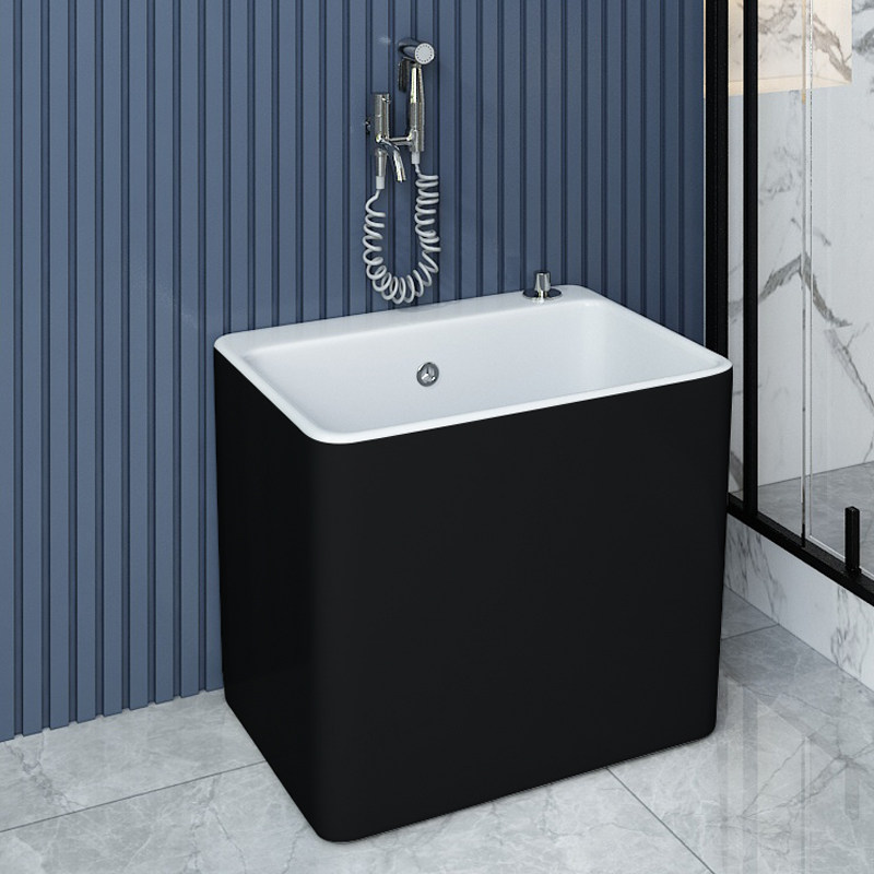 Mumens mop pool large floor-to-ceiling Nordic household balcony mop pool dressing room integrated ceramic mop pool